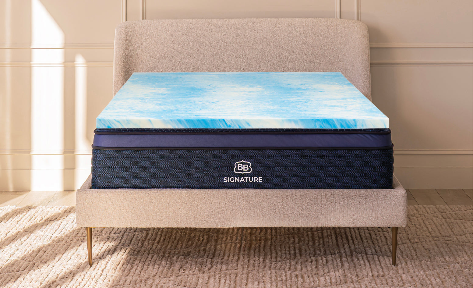 2.5-lb. Gel Swirl Memory Foam Topper