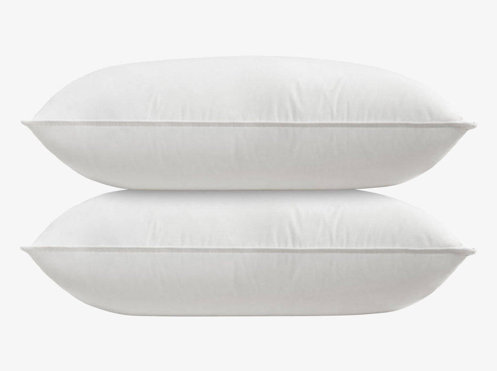 Feather down pillow product stacked