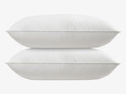 Feather down pillow product stacked