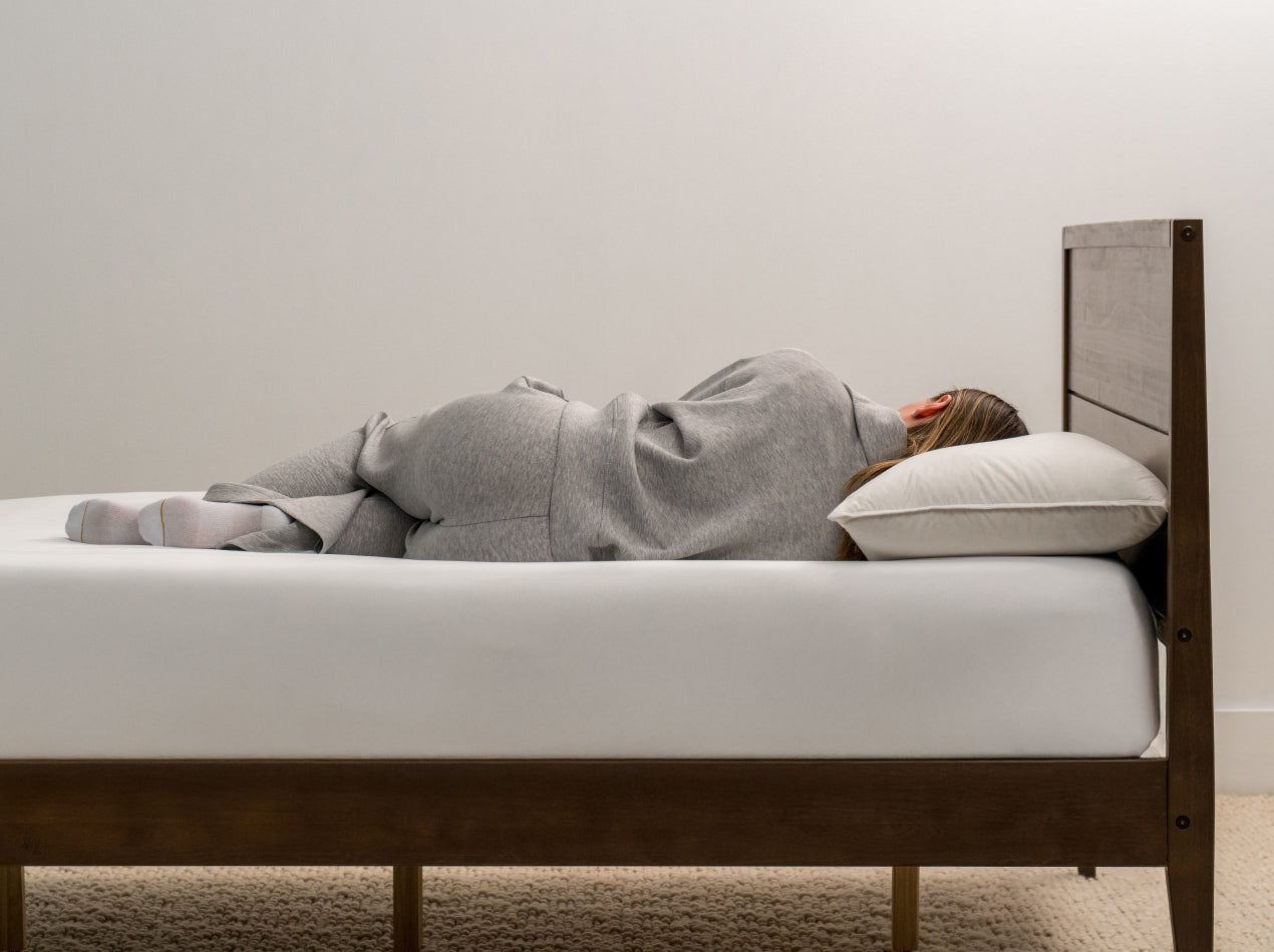 Feather down pillow lifestyle 
