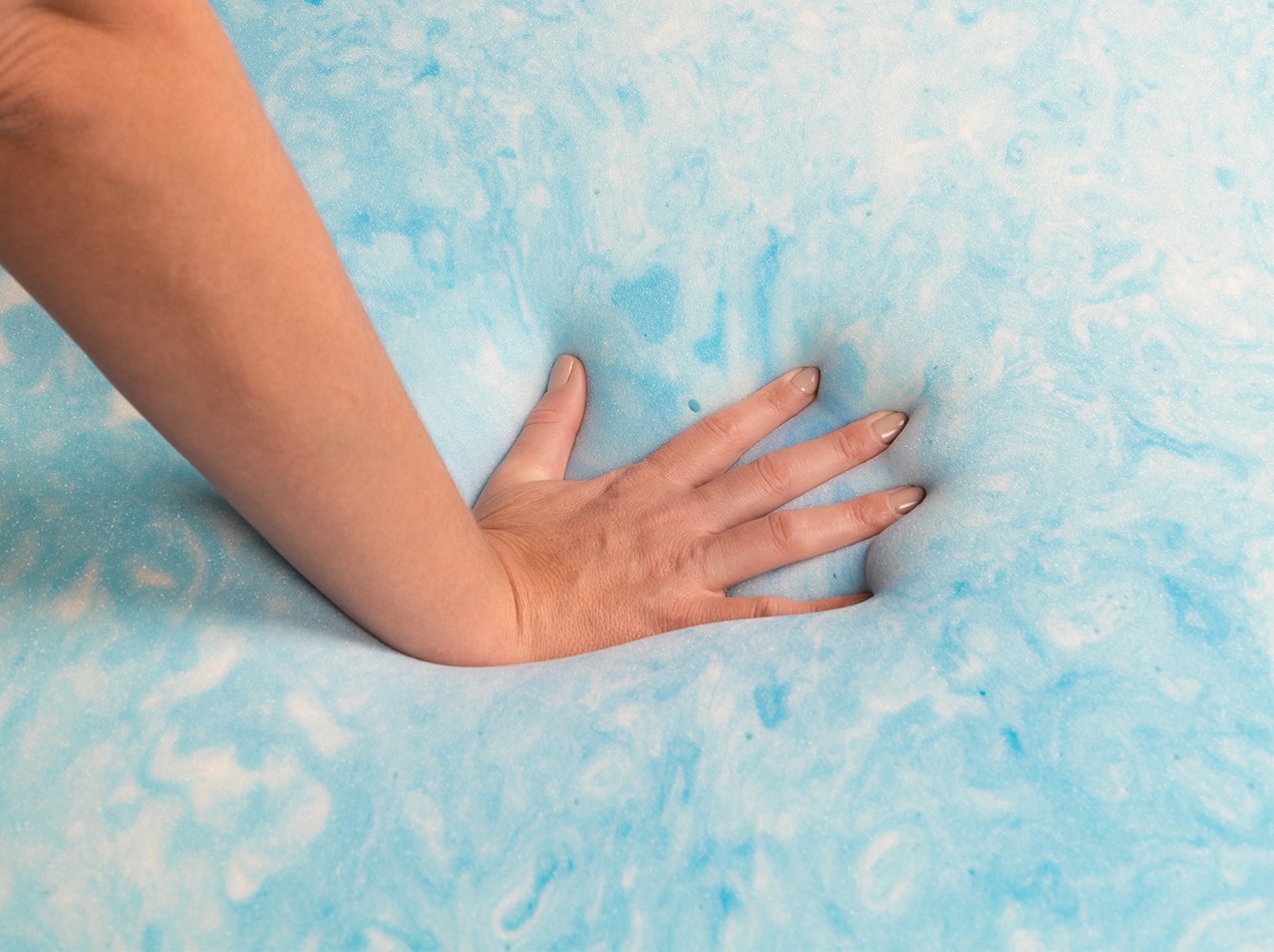 2.5-lb. Gel Swirl Memory Foam Topper