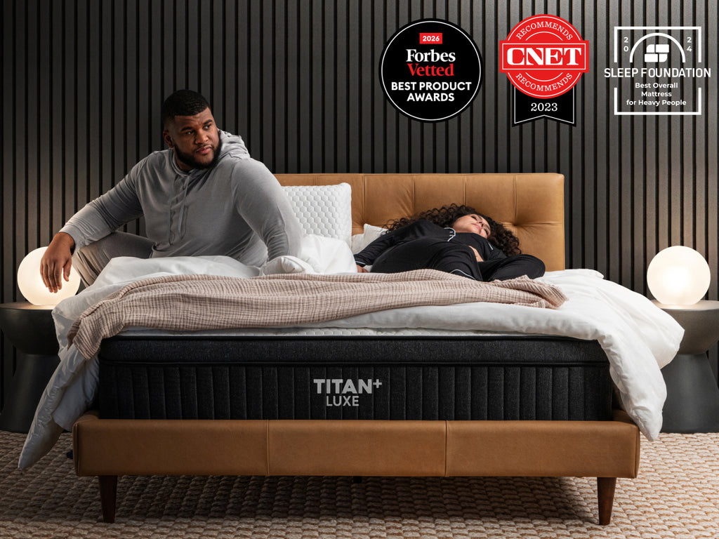Titan Plus Luxe with award badges
