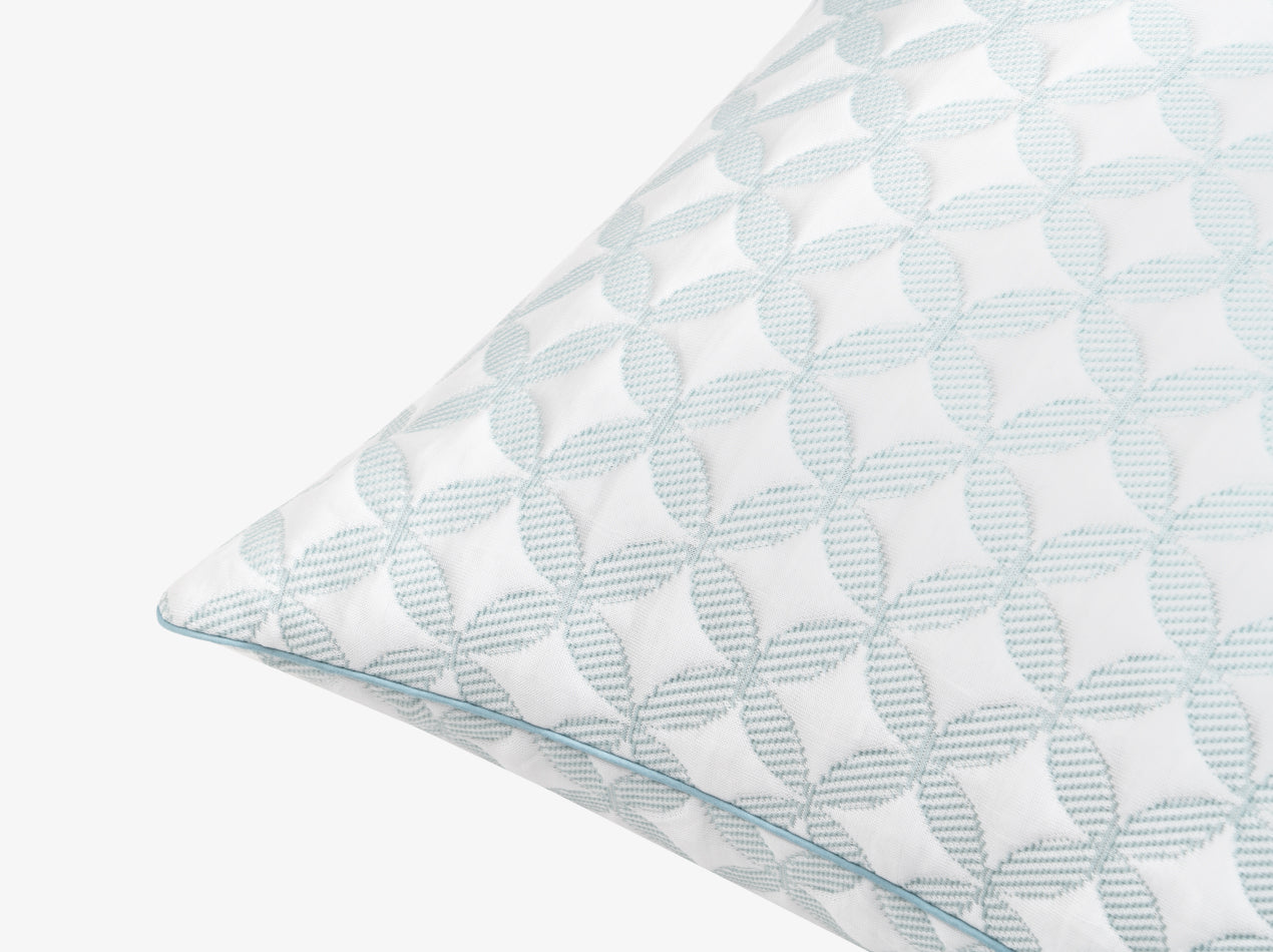 Shredded foam pillow close-up