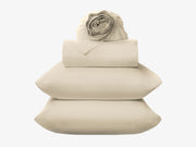 Tencel sheets khaki stacked