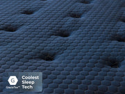 Aurora mattress GlacioTex hexagonal cooling technology closeup