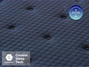 Aurora mattress with hexagonal GlacioTex cooling pattern